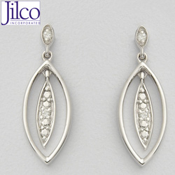 Diamond Leaf Earrings&nbsp;&nbsp;Model#&nbsp;JE677