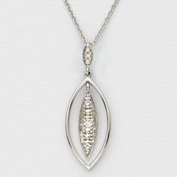 Diamond Leaf Necklace&nbsp;&nbsp;Model#&nbsp;JN677
