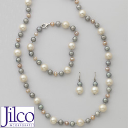Multi Colored Pearl Trio Model# JS208