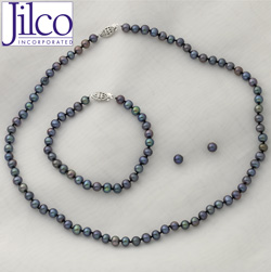 Pearl Bracelet, Earring & Necklace Set&nbsp;&nbsp;Model#&nbsp;JS801-B
