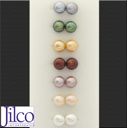 Button Pearl Earring Set&nbsp;&nbsp;Model#&nbsp;JS769