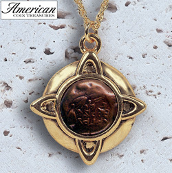 Widows Mite Gold-Tone Pendant Model# 4033