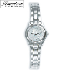 Silver Mercury Dime Military Style Watch Model# 5575