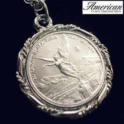 Silver Mexican Libertad Angel Pendant Model# 5676