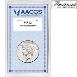 1922 Peace Silver Dollar Graded MS62&nbsp;&nbsp;Model#&nbsp;6664