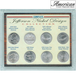 Complete Jefferson Nickel Design Collection&nbsp;&nbsp;Model#&nbsp;7048