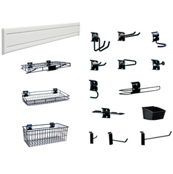 50 Piece Slatwall/Accessory Kit Wall Organizer&nbsp;&nbsp;Model#&nbsp;72312