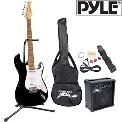 Electric Guitar Set-Black Model# PEGKT15B