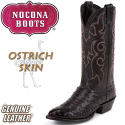 Black Cherry Full Quill Ostrich Boots Model# MD8506