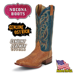 Cognac Smoooth Ostrich Boots Model# MD8905