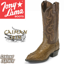 Tony Lama Green Caiman Boots Model# CZ1024