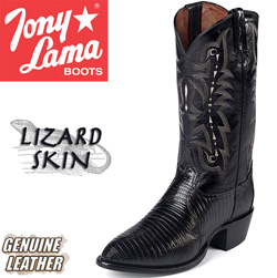 Tony Lama Black Teju Lizard Boots&nbsp;&nbsp;Model#&nbsp;CZ810