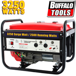 Buffalo Tools 3250 Watt Gas Generator&nbsp;&nbsp;Model#&nbsp;H07526L