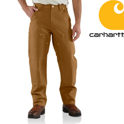 Carhartt Double-Front Work Dungaree - Brown&nbsp;&nbsp;Model#&nbsp;B01
