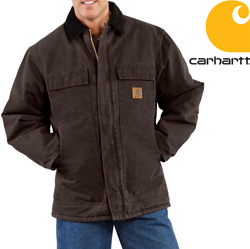 CarharttĀ® Sandstone Arctic Coat - Dark Brown Model# C26