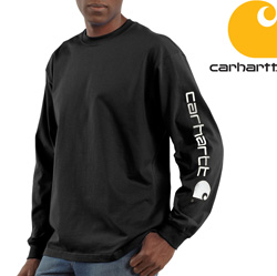 Carhartt® Long Sleeve Graphic Shirt - Black Model# K231