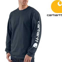 Carhartt® Long Sleeve Graphic Shirt - Blue Model# K231