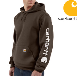 Carhartt® Midweight Hooded Sweatshirt - Brown Model# K288