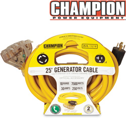 ChampionĀ® 25 ft. Generator Cord Model# 48036