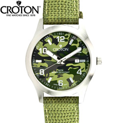 Croton® Green Camo Watch Model# CA301234LGGR