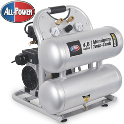 Quiet Zone Twin Tank Air Compressor Model# APC-4406