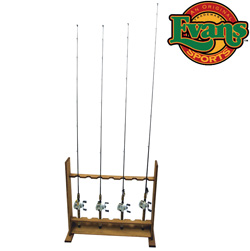 Wooden Standing Rod Rack&nbsp;&nbsp;Model#&nbsp;TC30
