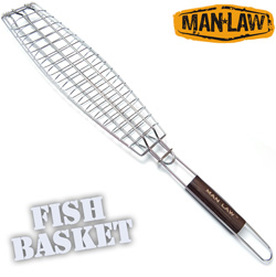BBQ Single Fish Basket Model# MANV2