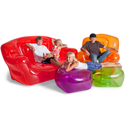 Bubble Inflatables Ottoman&nbsp;&nbsp;Model#&nbsp;24003-BK