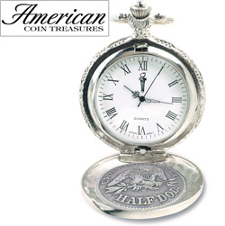 Seated Liberty Silver Half Dollar Pocket Watch Model# 11452