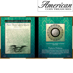 Obsolete American Silver Coin - Seated Liberty Silver Quarter&nbsp;&nbsp;Model#&nbsp;11392