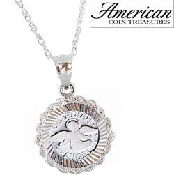 Sterling Silver Guardian Angel Pendant Model# 11436