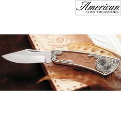 2005 Westward Journey Bison Nickel Pocket Knife&nbsp;&nbsp;Model#&nbsp;11215