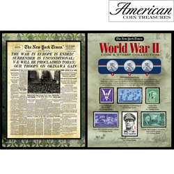The New York Times World War II Coin... Stamp Collection Model# 50006