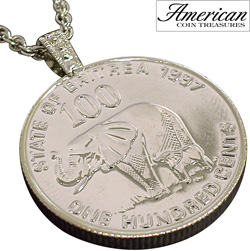 Lucky Elephant Coin Pendant Model# 11189