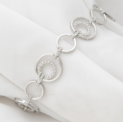 Sterling Silver and Diamond Bracelet Model# JB655