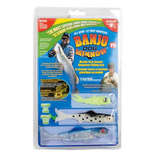 Banjo 006 Minnow Soft Plastic Fishing Lures 110 Pieces! AS SEEN ON TV