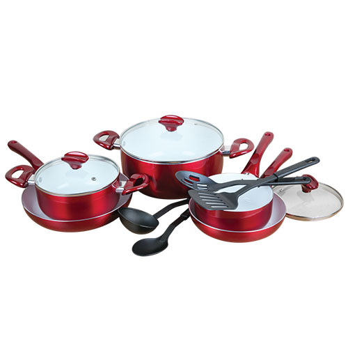 12 Piece Ceramic Cookware