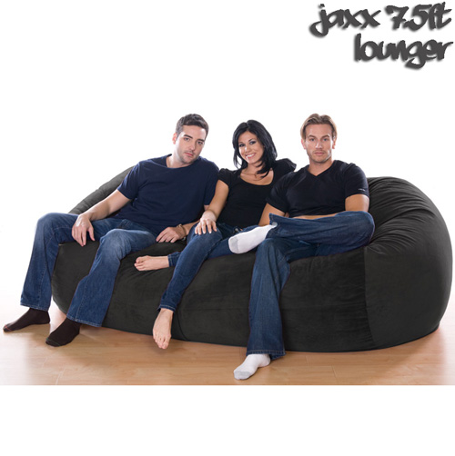 7.5FT VELISH BEANBAG-Black
