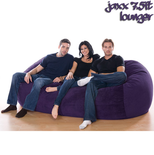 7.5FT VELISH BEANBAG-AUBRN