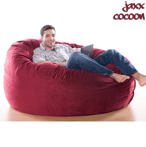 6X1 BEANBAG-VELVISH MERLOT