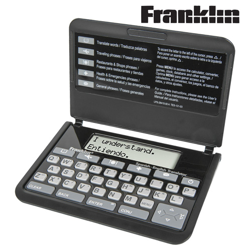 Franklin Tes-121 Spanish-English Phrasebook & Translator Manual
