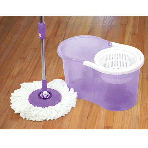 Clean Spin 360 Spin Mop with Dolly Purple eBay