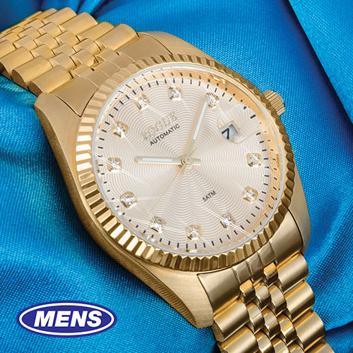 Rogue 11-Diamond Gold Watch