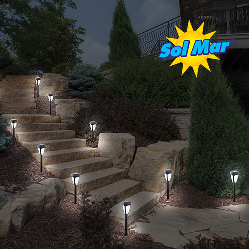 10 Piece Color Changing Solar Lights