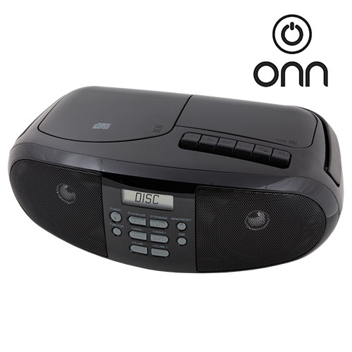 Onn CD/Cassette Boombox