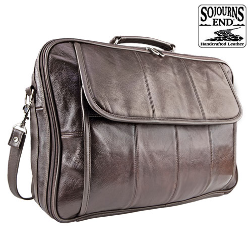 Sojourn's End Leather Briefcase