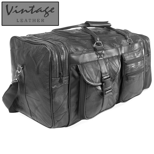 Vintage Leather Duffle Bag
