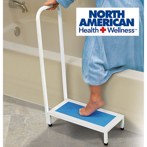 Non-Slip Bath Step with Handle