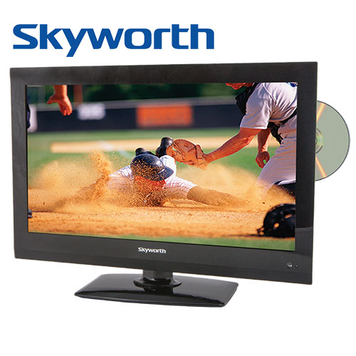 Skyworth LED HDTV with On-Board DVD Player - 22 inch