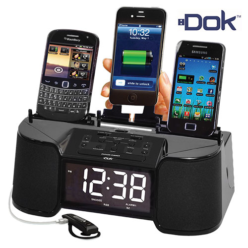 4-Port Charger with Speaker & Alarm Radio